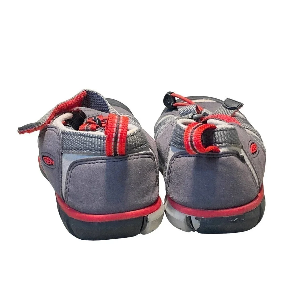 Keen Children's Red & Gray Waterproof Seacamp Outdoor Sandal Shoes Size 3 Youth
